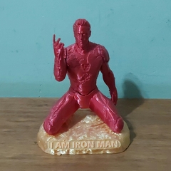 Estátua "Eu Sou o Homem de Ferro" em Impressão 3D, Vermelho e Ouro, 10cm de Altura - comprar online