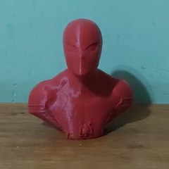 Busto do Homem-Aranha em Impressão 3D, Cor Vermelha, 8cm de Altura - comprar online