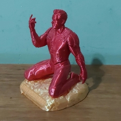 Estátua "Eu Sou o Homem de Ferro" em Impressão 3D, Vermelho e Ouro, 10cm de Altura - Impressão 3D Nygma
