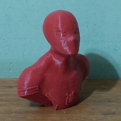 Busto do Homem-Aranha em Impressão 3D, Cor Vermelha, 8cm de Altura - Impressão 3D Nygma