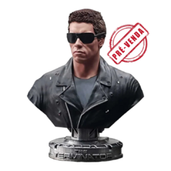 Busto do Exterminador do Futuro em Impressão 3D, Pintura à Mão, 14cm de Altura (Pré-Venda)