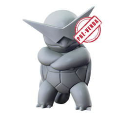 Estátua do Squirtle - Esquadrão Squirtle em Impressão 3D, Pintura à Mão, 10cm de Altura (Pré-Venda)