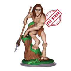 Estátua do Tarzan em Impressão 3D, Pintura à Mão, 10cm de Altura (Pré-Venda)