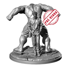 Estátua do Hulk e Bruce em Impressão 3D, Pintura à Mão, 25cm de Altura (Pré-Venda)