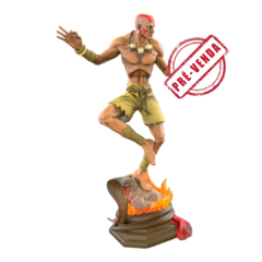 Estátua do Dhalsim em Impressão 3D, Pintura à Mão, 17cm de Altura (Pré-Venda)