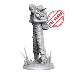 Estátua de Luke e Yoda em Impressão 3D, Pintura à Mão, 17cm de Altura (Pré-Venda)