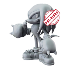 Estátua do Knuckles em Impressão 3D, Pintura à Mão, 15cm de Altura (Pré-Venda)