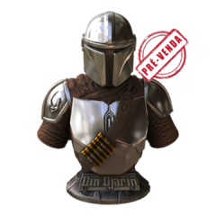 Busto Din Djarin em Impressão 3D, Pintura à Mão, 13cm de Altura (Pré-Venda)