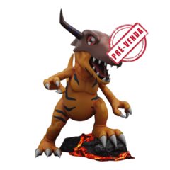 Greymon em Impressão 3D, Pintura à Mão, 13cm de Altura (Pré-Venda)