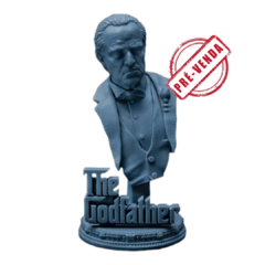 Busto O Poderoso Chefão em Impressão 3D, Pintura à Mão, 9cm de Altura (Pré-Venda)