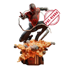 Miles Morales em Impressão 3D, Pintura à Mão, 28cm de Altura (Pré-Venda)