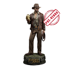 Indiana Jones Impressão 3D, Pintura à Mão, 21cm de Altura (Pré-Venda)