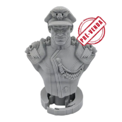 Busto M. Bison Impressão 3D, Pintura à Mão, 15cm de Altura (Pré-Venda)
