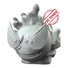Gastly Impressão 3D Pintado a Mão, 7cm de Altura (Pré-Venda)