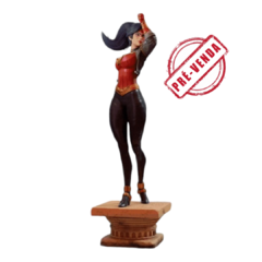 Mulher Maravilha Impressão 3D Pintado a Mão, 20cm de Altura (Pré-Venda)