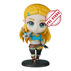 Zelda TOTK Chibi Impressão 3D, Pintura à Mão, 10cm de Altura (Pré-Venda)
