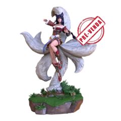 Ahri Impressão 3D, Pintura à Mão, 18cm de Altura (Pré-Venda)