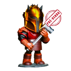 Armeira Chibi Impressão 3D, Pintura à Mão, 20cm de Altura (Pré-Venda)