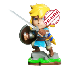 Link BOTW Chibi Impressão 3D, Pintura à Mão, 15cm de Altura (Pré-Venda)