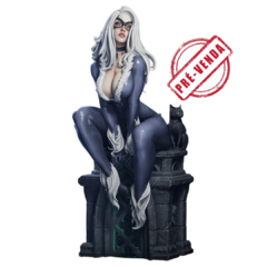 Gata Negra - Impressão 3D, 26cm de Altura (Pré-Venda)