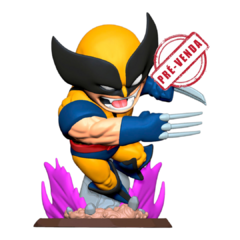 Wolverine Chibi em Impressão 3D, 16cm de Altura