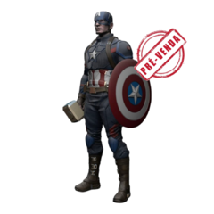 Capitão América - Vingadores: Ultimato em Impressão 3D, 7cm de Altura
