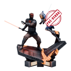 Ahsoka Tano vs Darth Maul em Impressão 3D, 43cm de Altura