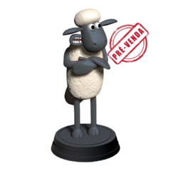 Shaun, o Carneiro, Impressão 3D, 9cm de Altura - comprar online