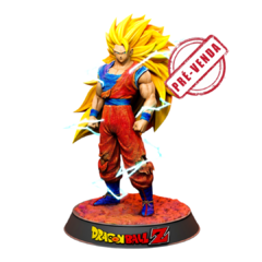 Goku Super Saiyajin 3, Impressão 3D, 19cm de Altura - comprar online