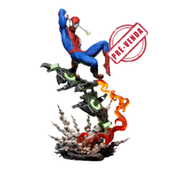 Estátua do Homem-Aranha no Planador em Impressão 3D, Pintura à Mão, 28cm de Altura (Pré-Venda)