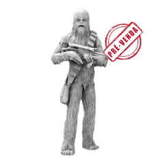 Estátua do Chewbacca em Impressão 3D, Pintura à Mão, 29cm de Altura (Pré-Venda)