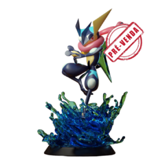 Estátua do Greninja em Impressão 3D, Pintura à Mão, 13cm de Altura (Pré-Venda)