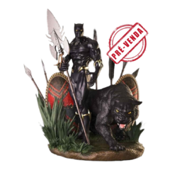 Estátua do Pantera Negra em Impressão 3D, Pintura à Mão, 26cm de Altura (Pré-Venda)