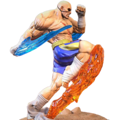 Estátua do Sagat em Impressão 3D, Pintura à Mão, 20cm de Altura (Pré-Venda) - comprar online