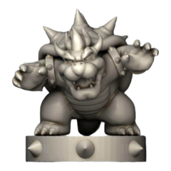 Estátua do Bowser em Impressão 3D, Pintura à Mão, 20cm de Altura (Pré-Venda) - comprar online