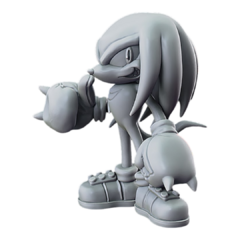 Estátua do Knuckles em Impressão 3D, Pintura à Mão, 15cm de Altura (Pré-Venda) - comprar online