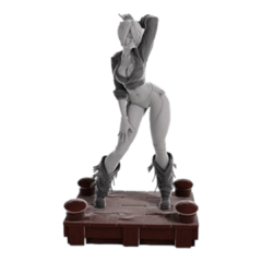 Angel de The King of Fighters em Impressão 3D, Pintura à Mão, 28cm de Altura (Pré-Venda) - comprar online