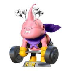 Majin Boo Gym em Impressão 3D, Pintura à Mão, 16cm de Altura (Pré-Venda) - comprar online