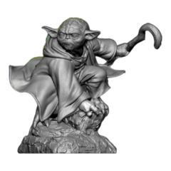 Yoda em Impressão 3D, Pintura à Mão, 13cm de Altura (Pré-Venda) - comprar online