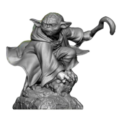 Yoda em Impressão 3D, Pintura à Mão, 13cm de Altura (Pré-Venda) - comprar online