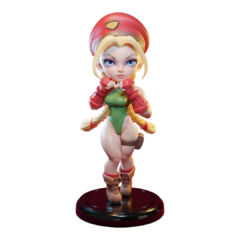 Cammy Chibi em Impressão 3D, Pintura à Mão, 30cm de Altura (Pré-Venda) - comprar online