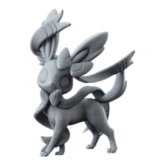 Sylveon em Impressão 3D, Pintura à Mão, 7cm de Altura (Pré-Venda) - comprar online
