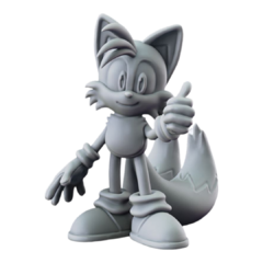 Tails em Impressão 3D, Pintura à Mão, 13cm de Altura (Pré-Venda) - comprar online