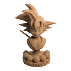 Busto Kid Goku em Impressão 3D, Pintura à Mão, 12cm de Altura (Pré-Venda) - comprar online