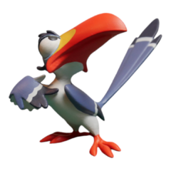Zazu em Impressão 3D, Pintura à Mão, 11cm de Altura (Pré-Venda) - comprar online