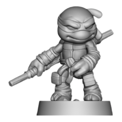 Donatello Chibi Impressão 3D, Pintura à Mão, 6cm de Altura (Pré-Venda) - comprar online