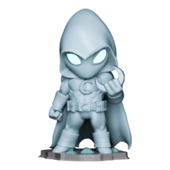 Cavaleiro da Lua Chibi Impressão 3D, Pintura à Mão, 12cm de Altura (Pré-Venda) - comprar online