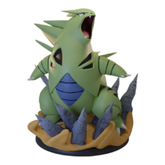 Tyranitar Impressão 3D, Pintura à Mão, 6cm de Altura (Pré-Venda) - comprar online