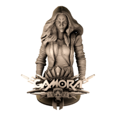 Gamora Impressão 3D Pintado a Mão, 16cm de Altura (Pré-Venda) - comprar online