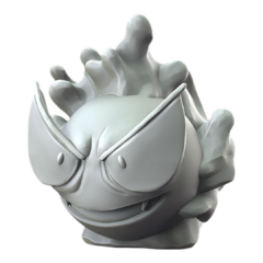 Gastly Impressão 3D Pintado a Mão, 7cm de Altura (Pré-Venda) - comprar online